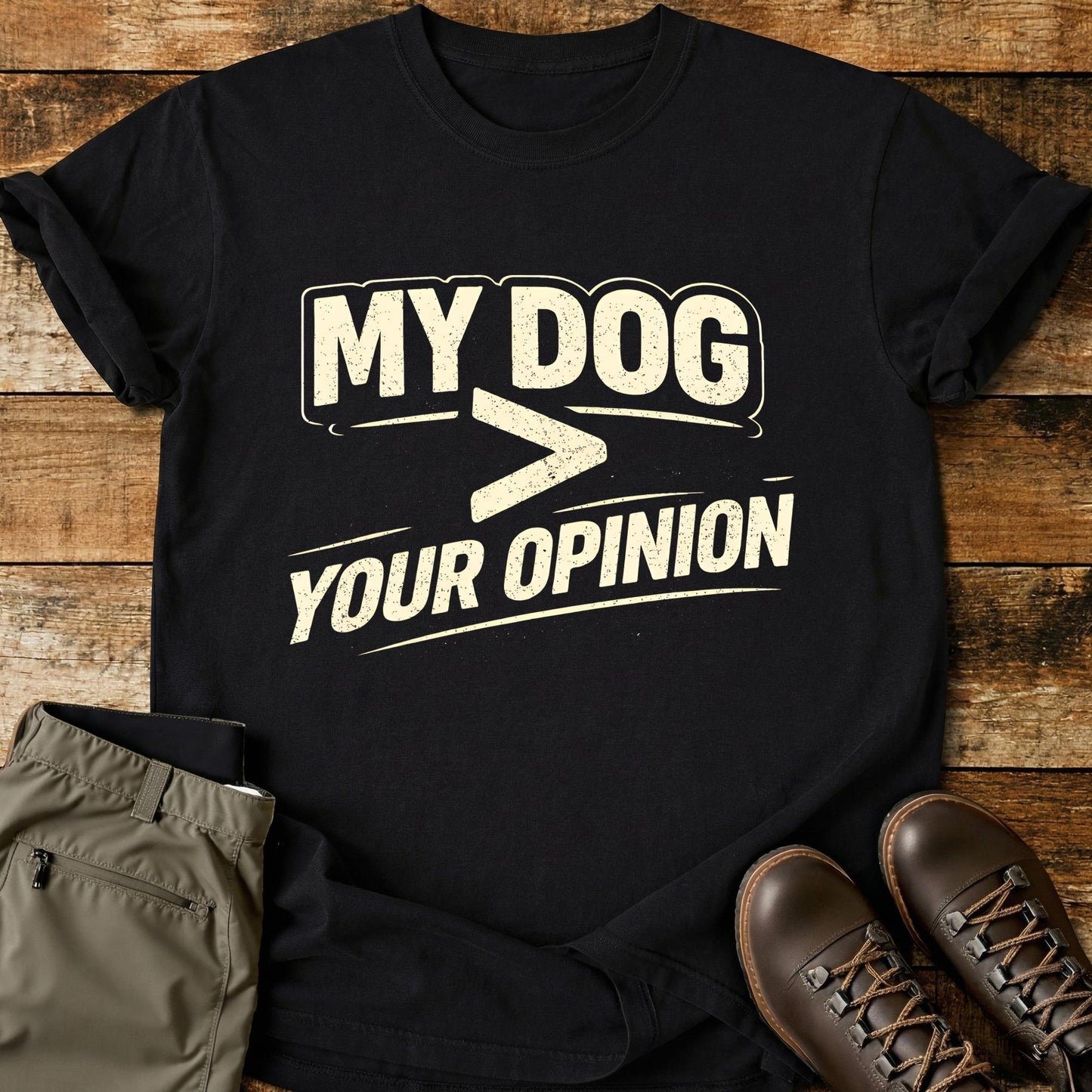 My Dog > Your Opinion T-Shirt