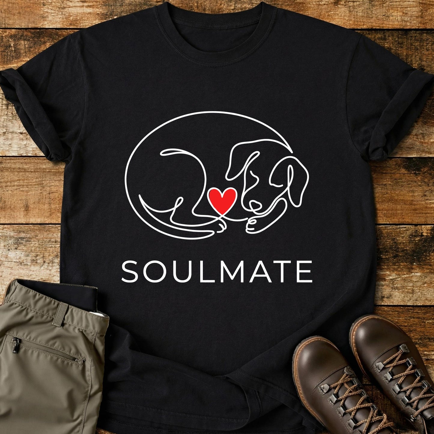 Soulmate Curled Dog T-Shirt