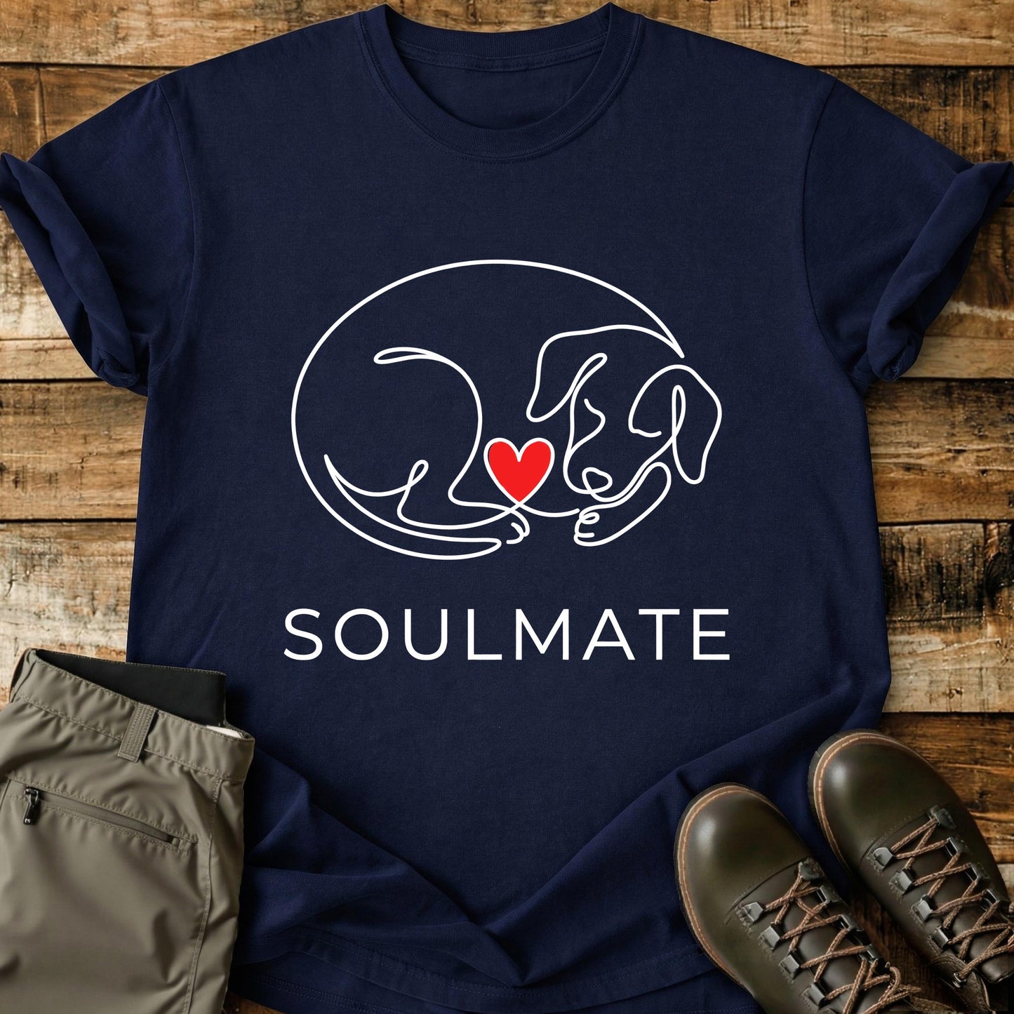 Soulmate Curled Dog T-Shirt