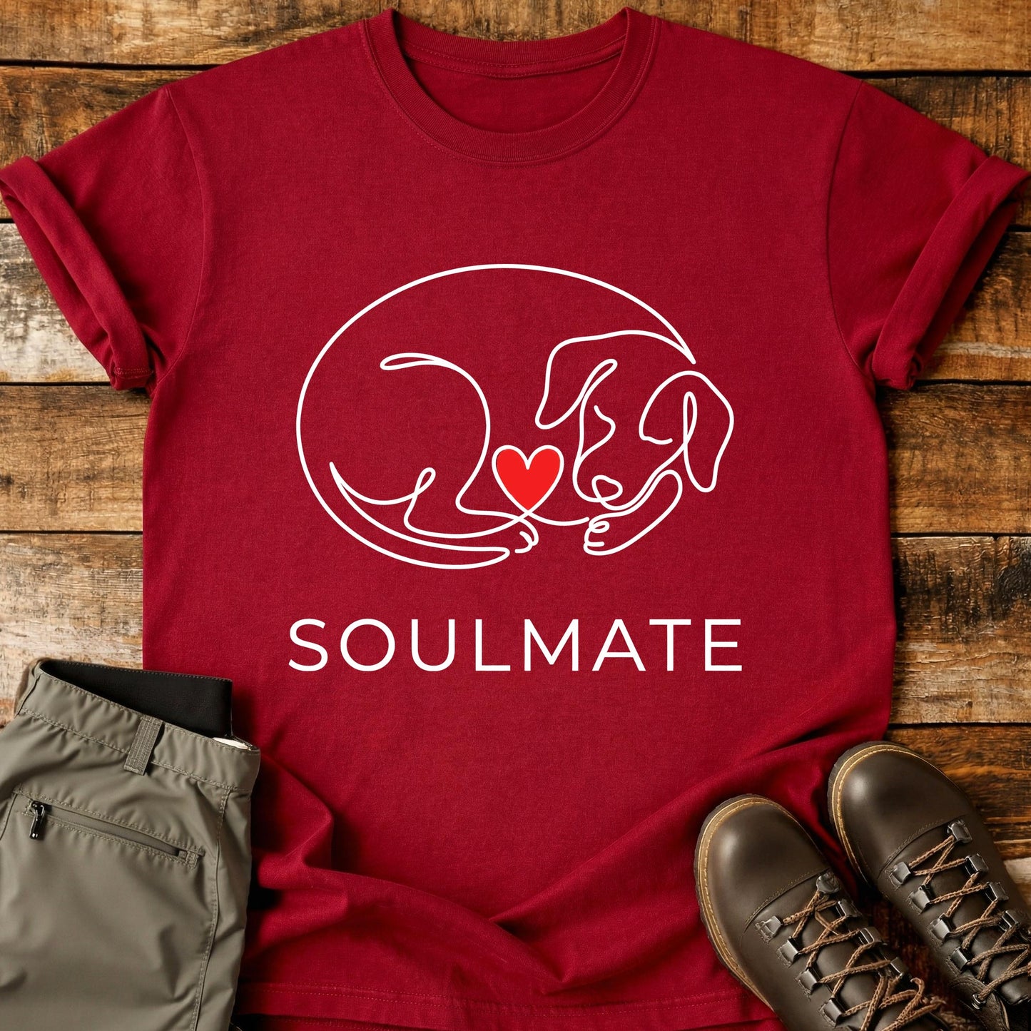 Soulmate Curled Dog T-Shirt