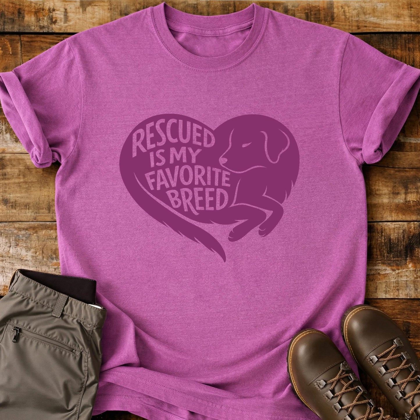 Rescued Is My Favorite Breed T-Shirt