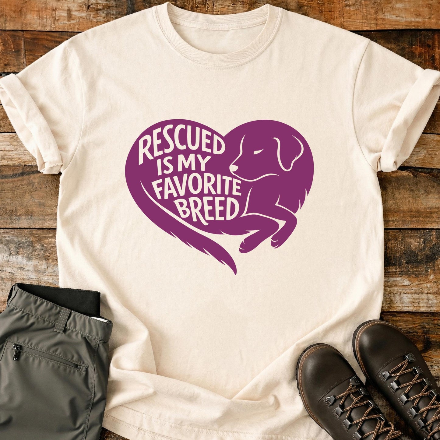 Rescued Is My Favorite Breed T-Shirt