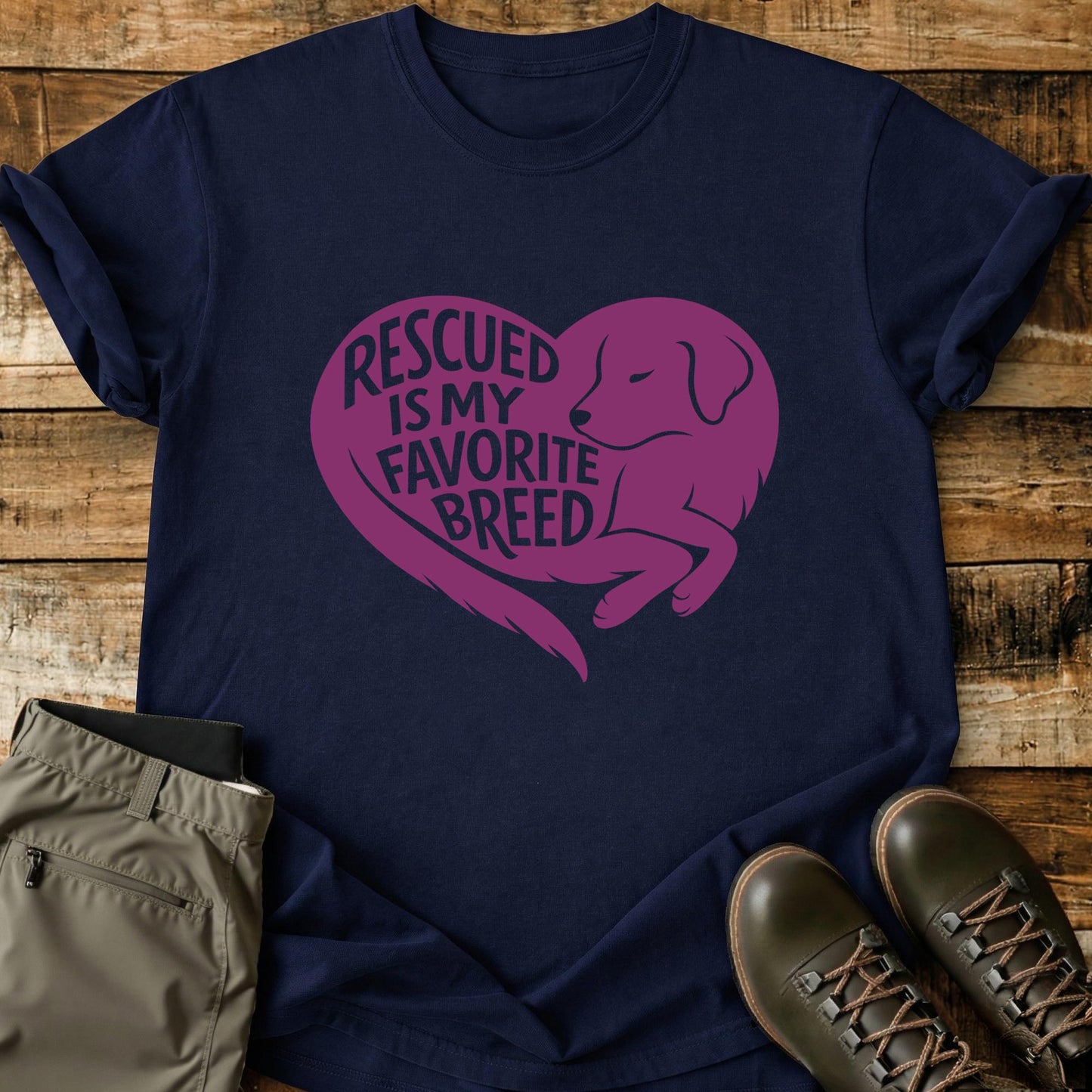 Rescued Is My Favorite Breed T-Shirt