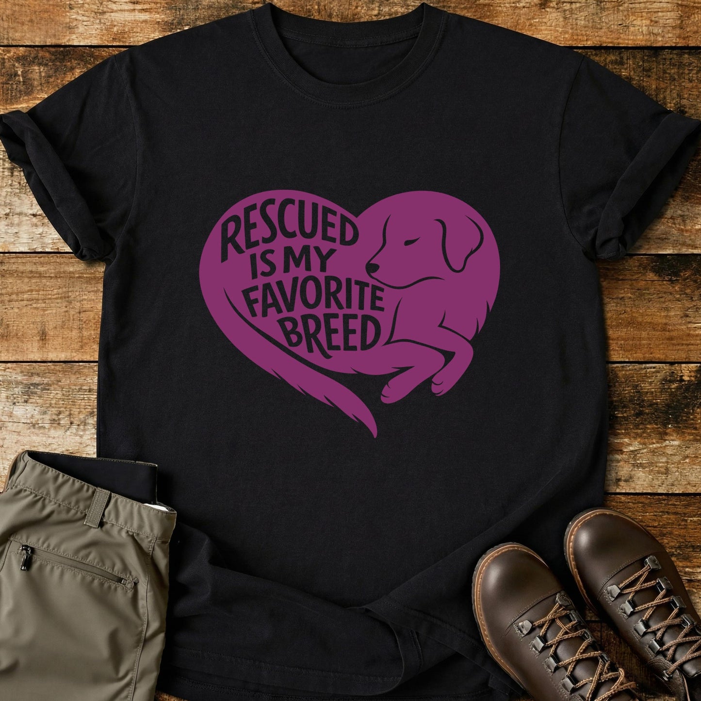 Rescued Is My Favorite Breed T-Shirt