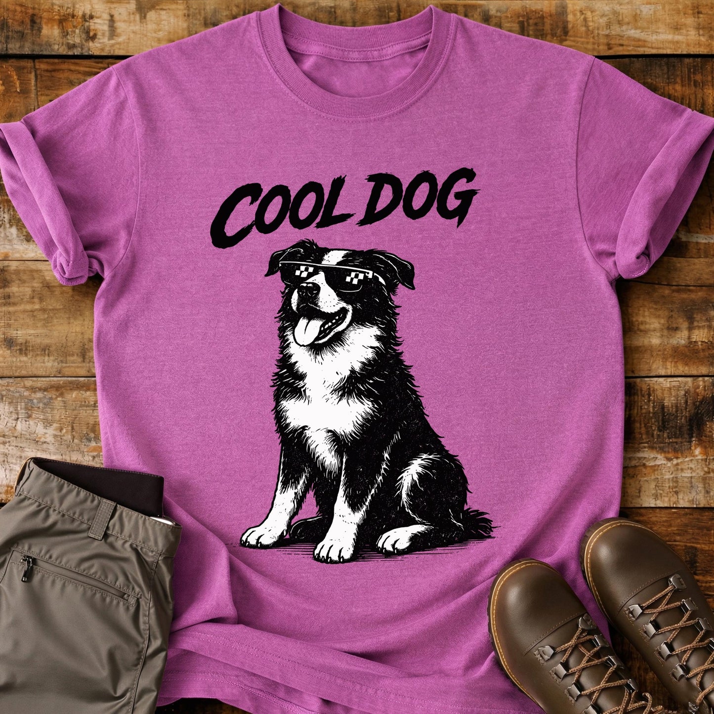 Cool Dog Sitting T-Shirt