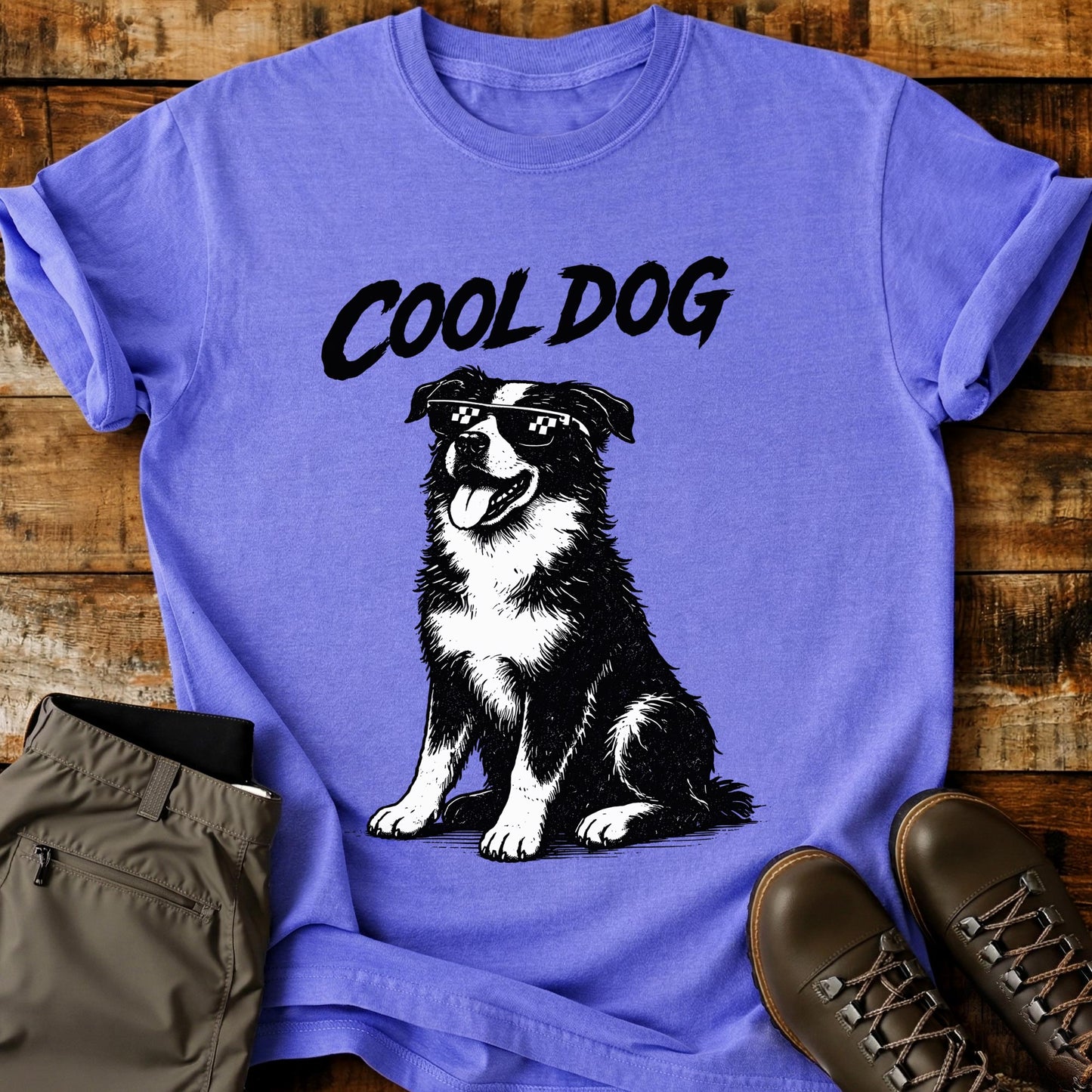 Cool Dog Sitting T-Shirt
