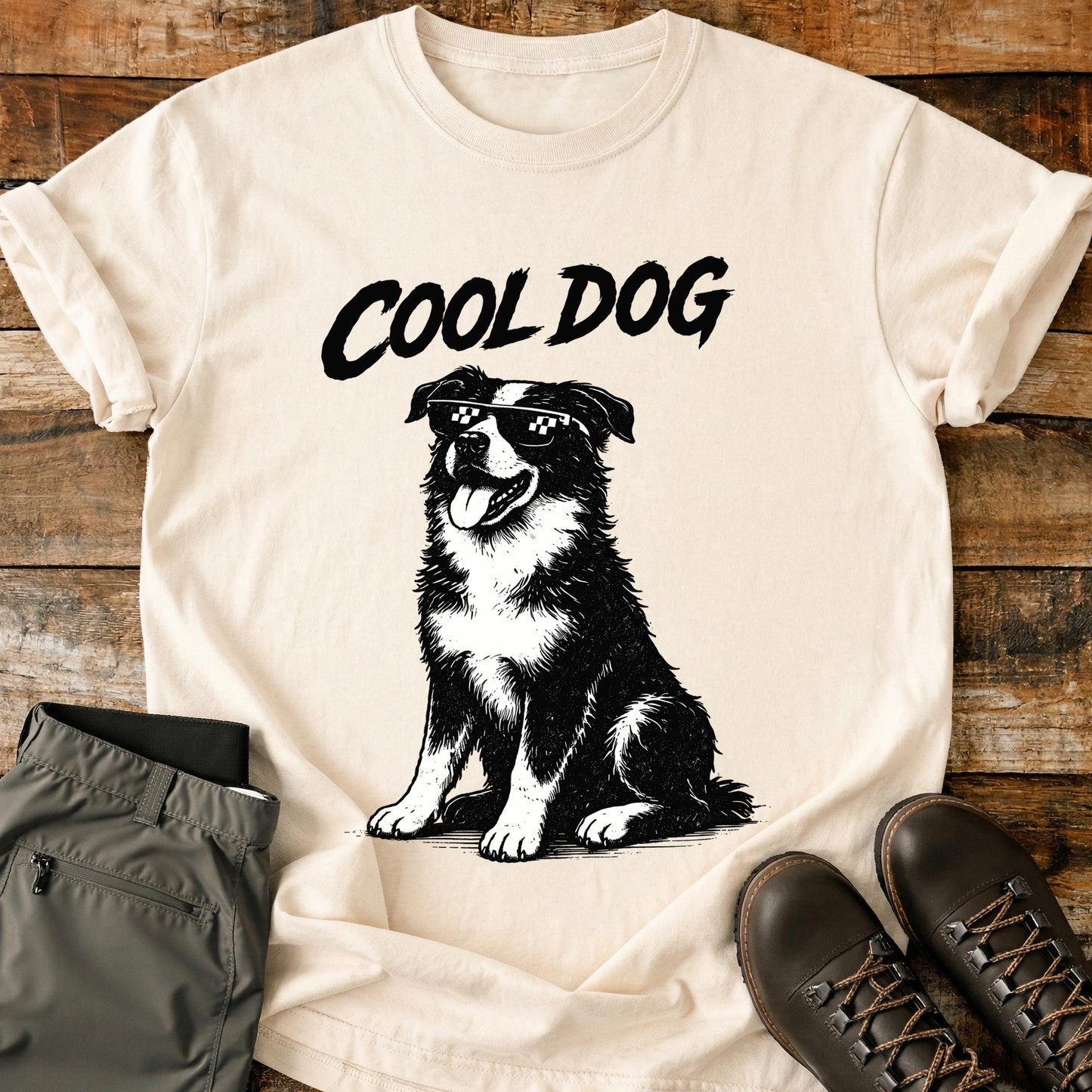 Cool Dog Sitting T-Shirt