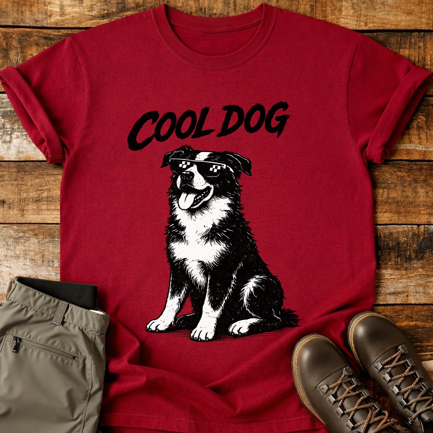 Cool Dog Sitting T-Shirt