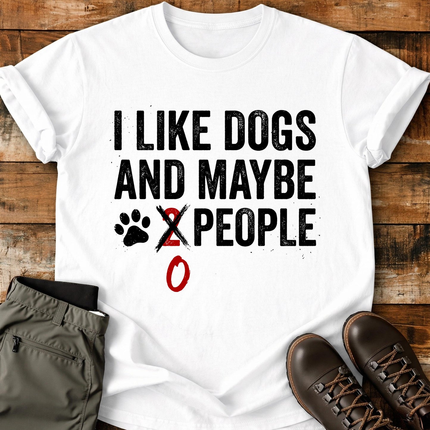 I Like Dogs And Maybe 0 People T-Shirt