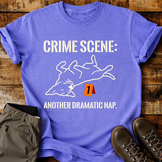Crime Scene Another Dramatic Nap T-Shirt