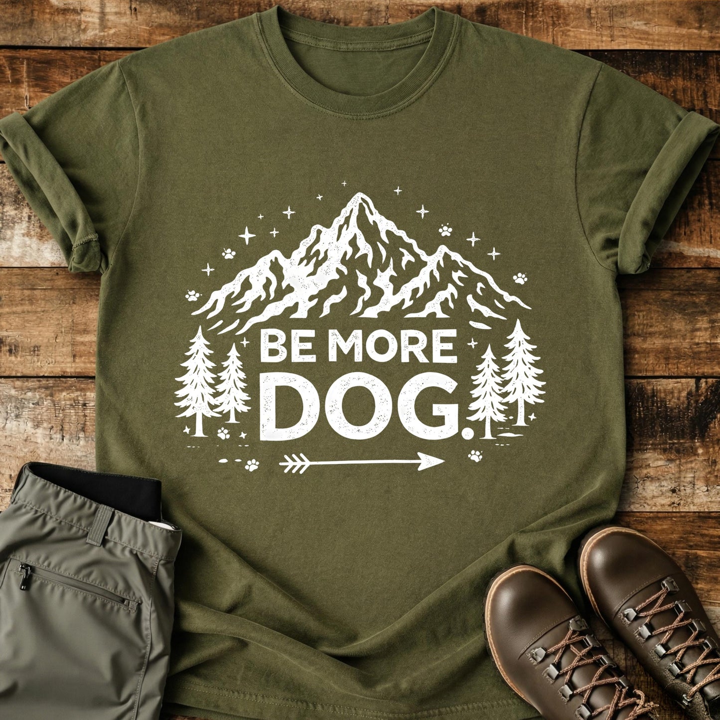 Be More Dog Mountain T-Shirt
