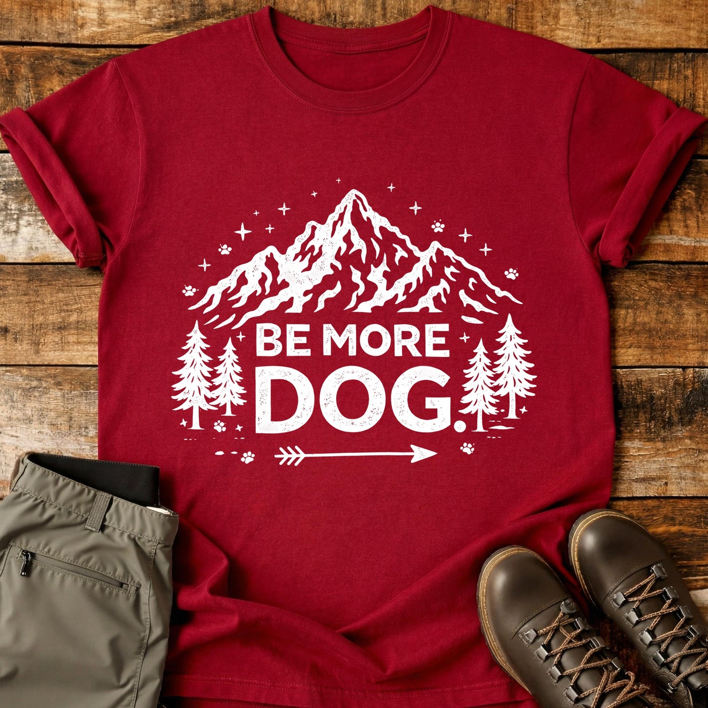 Be More Dog Mountain T-Shirt