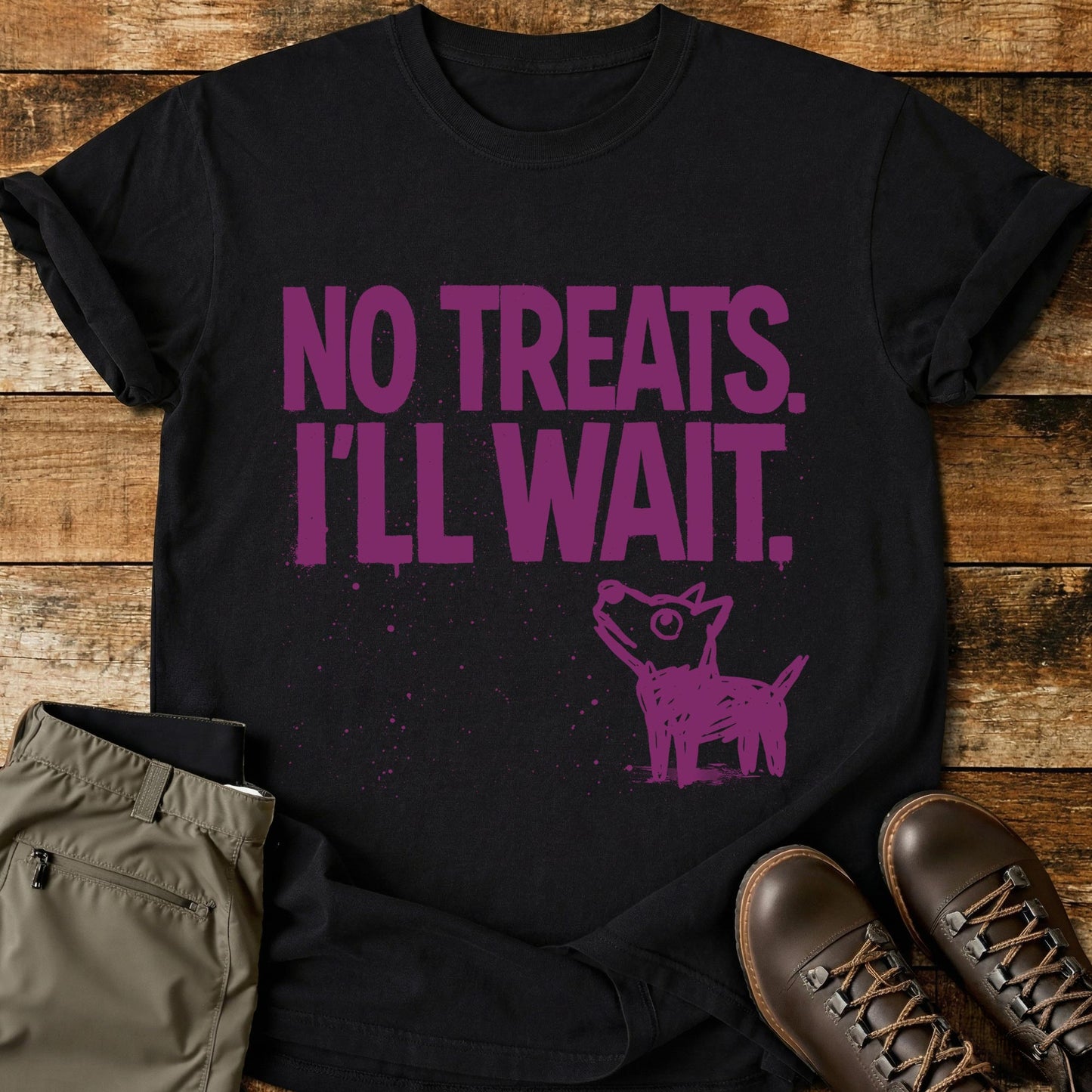 No Treats I'll Wait T-Shirt