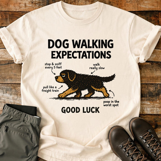 Dog Walking Expectations T-Shirt