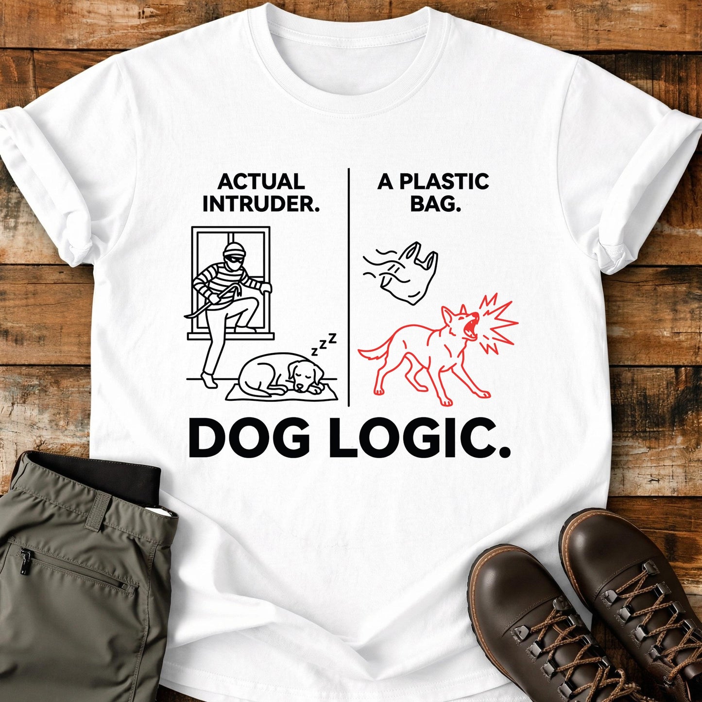 Dog Logic Plastic Bag T-Shirt