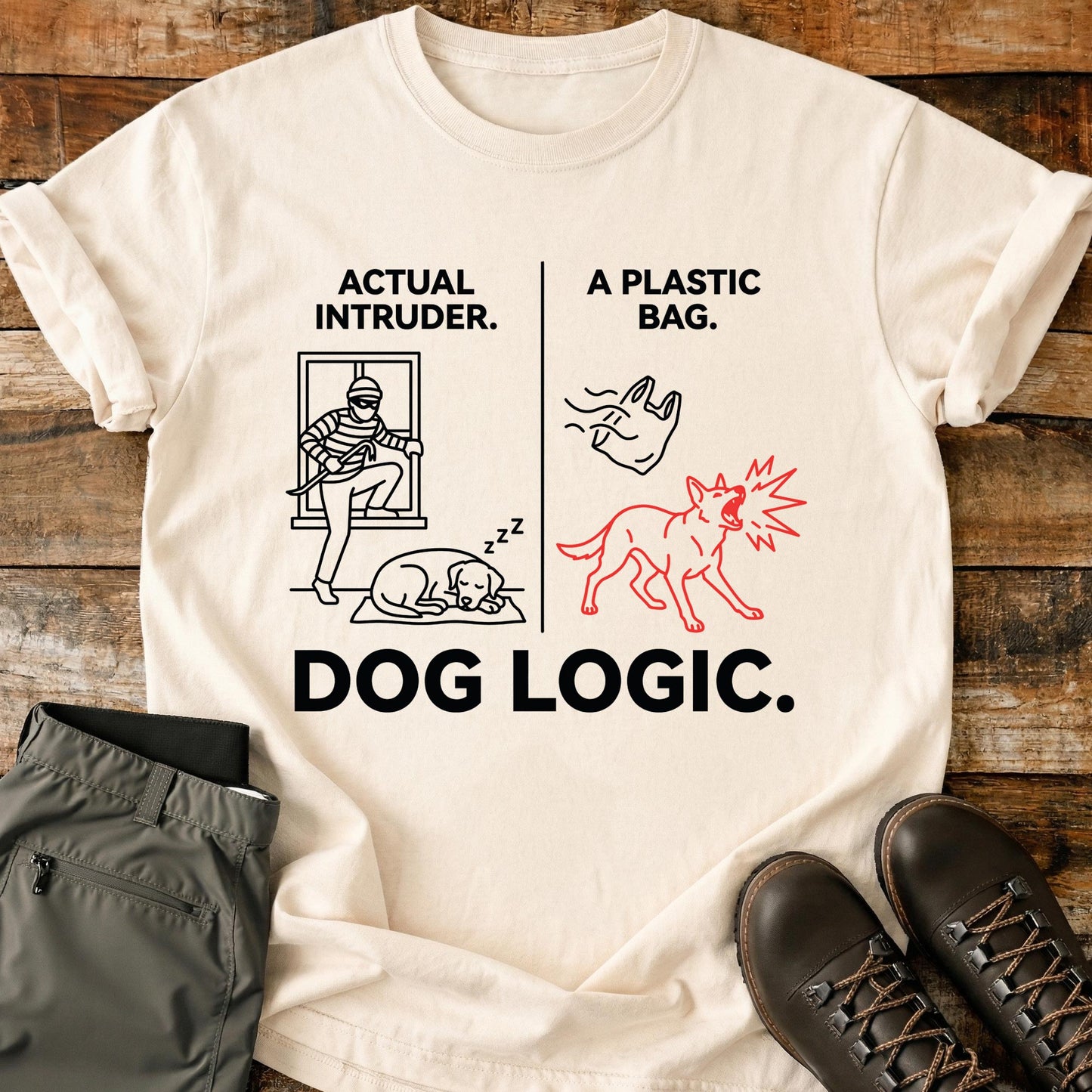 Dog Logic Plastic Bag T-Shirt