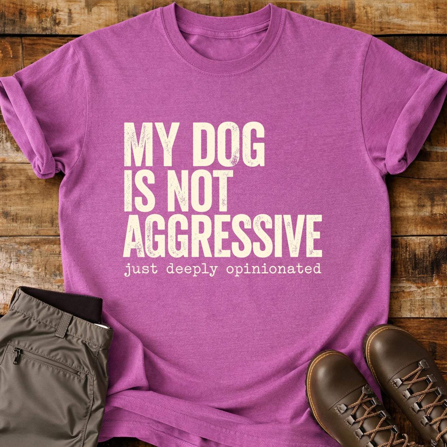 My Dog Is Not Aggressive T-Shirt