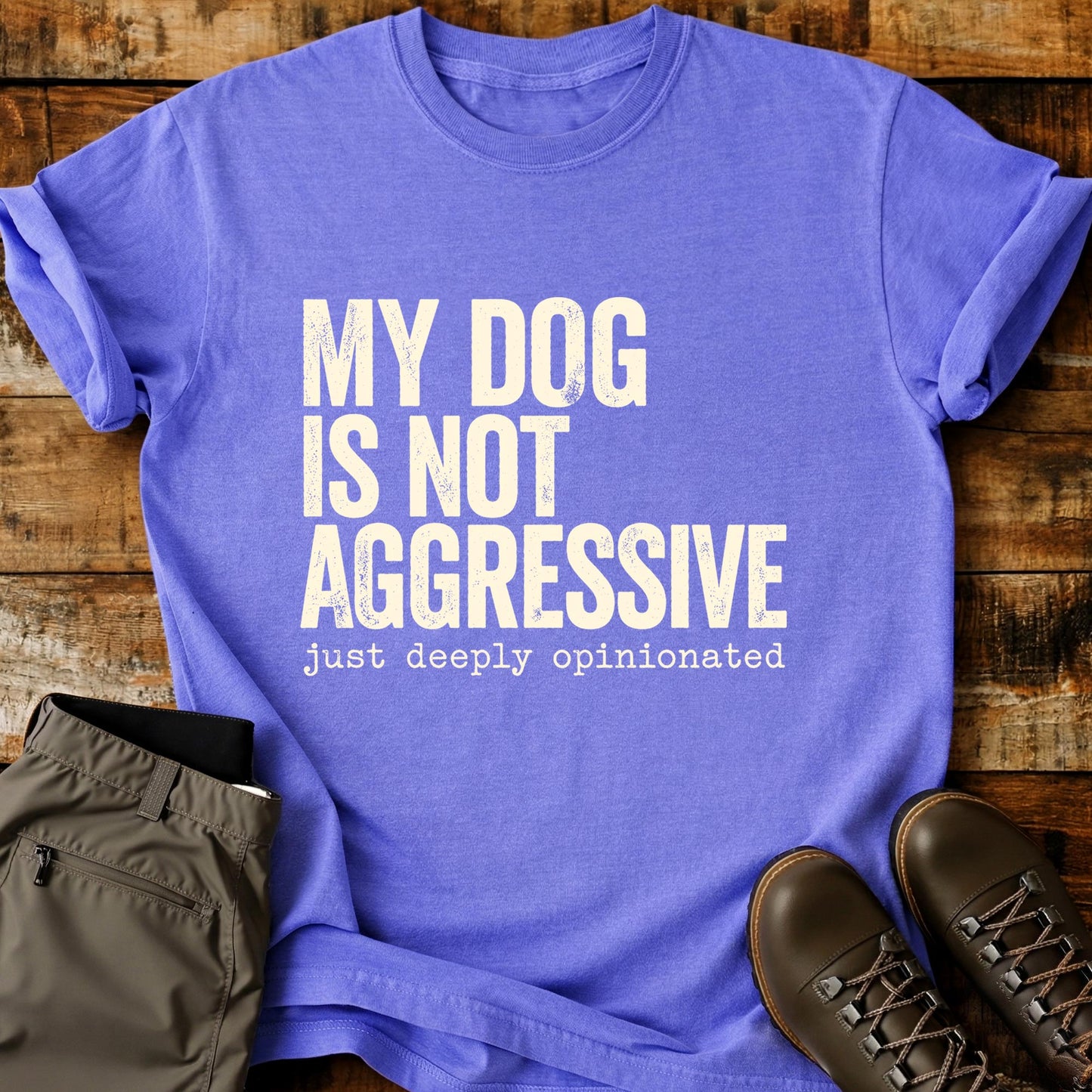 My Dog Is Not Aggressive T-Shirt