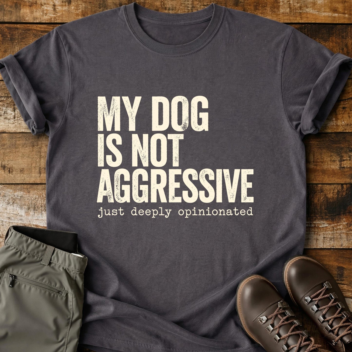 My Dog Is Not Aggressive T-Shirt