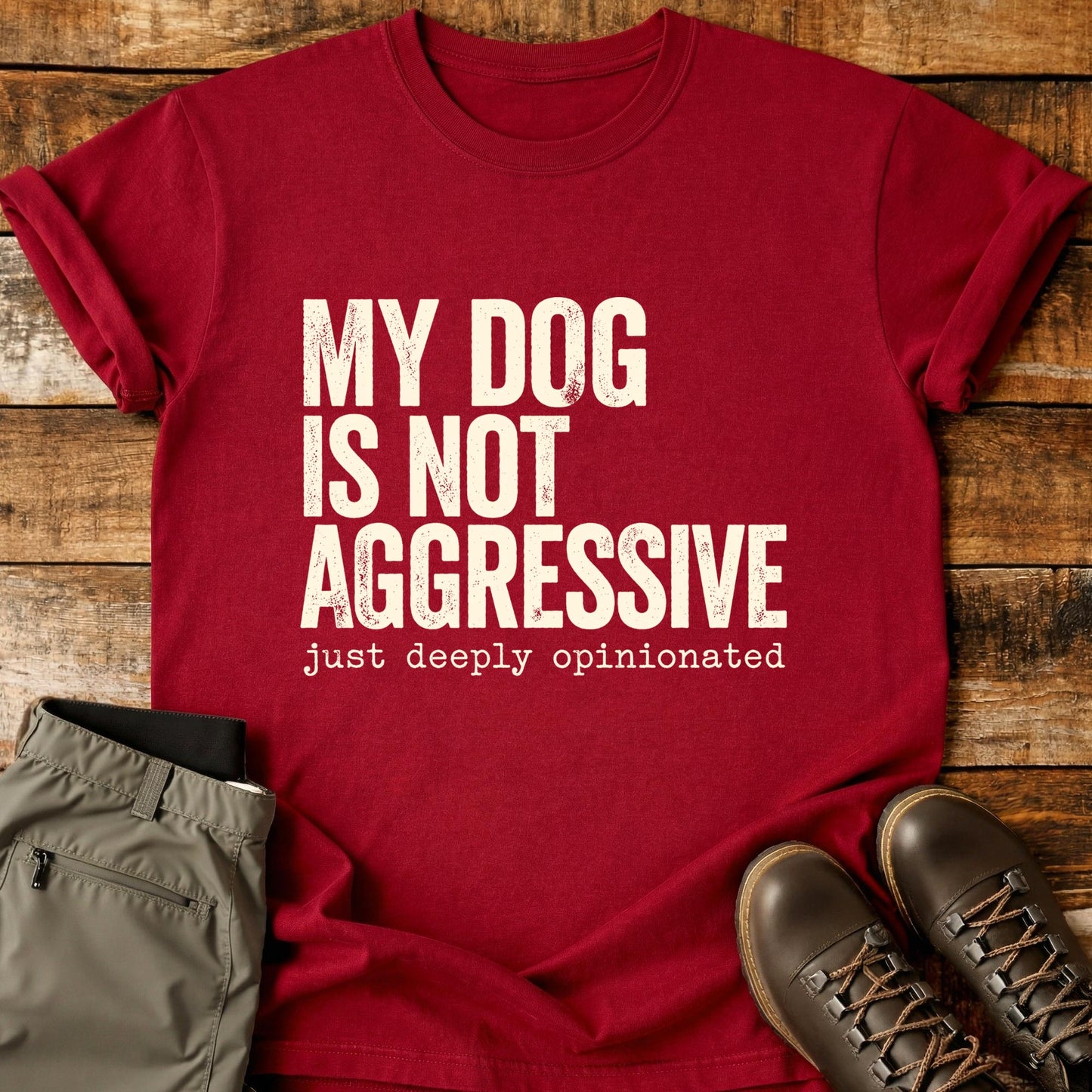 My Dog Is Not Aggressive T-Shirt