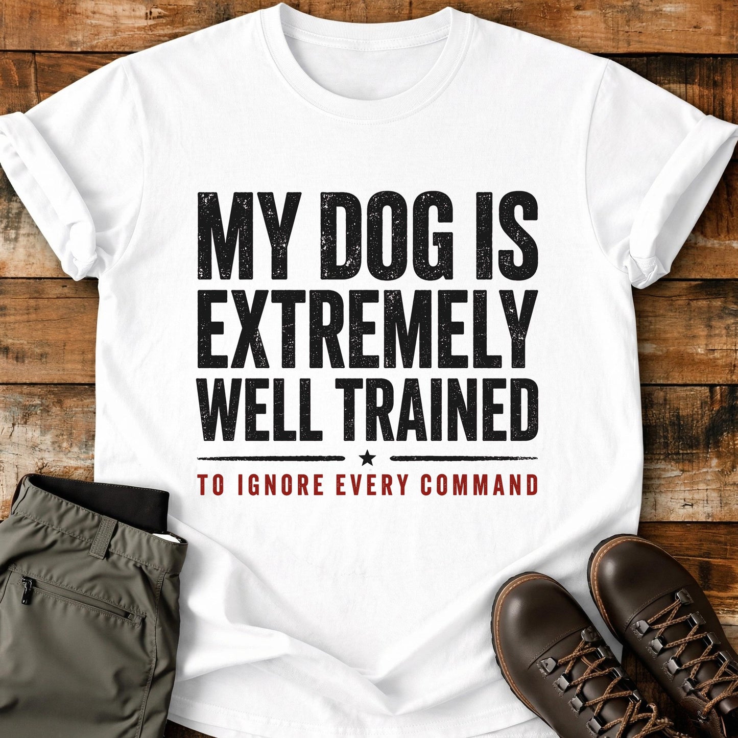 My Dog Is Extremely Well Trained T-Shirt