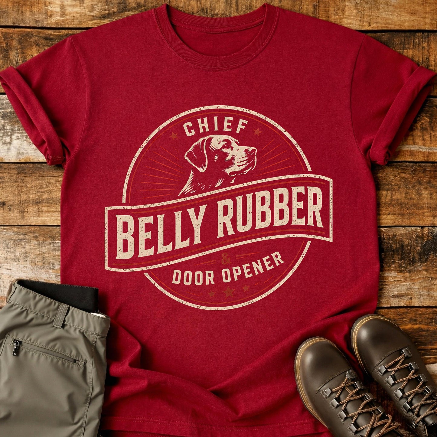 Chief Belly Rubber Dog T-Shirt