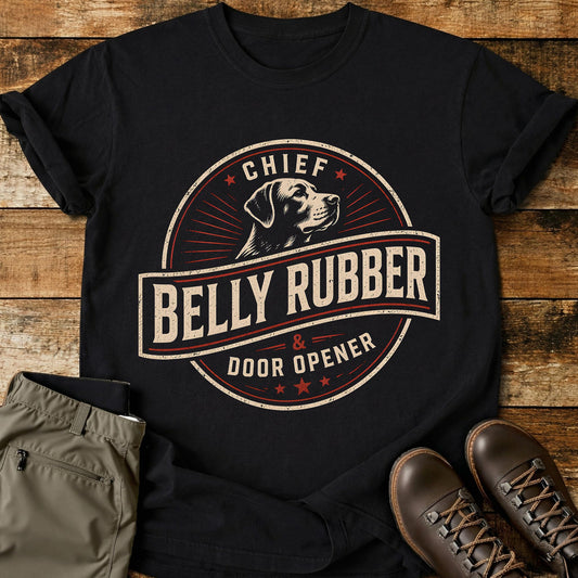 Chief Belly Rubber Dog T-Shirt