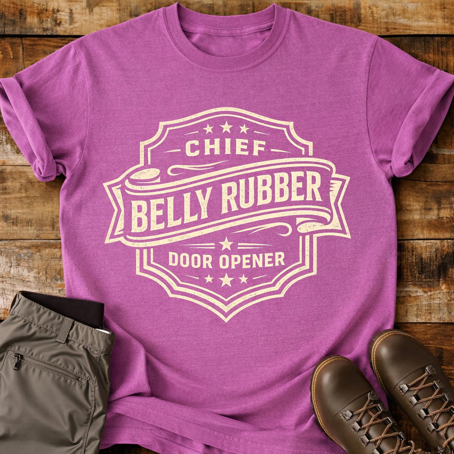 Chief Belly Rubber Badge T-Shirt