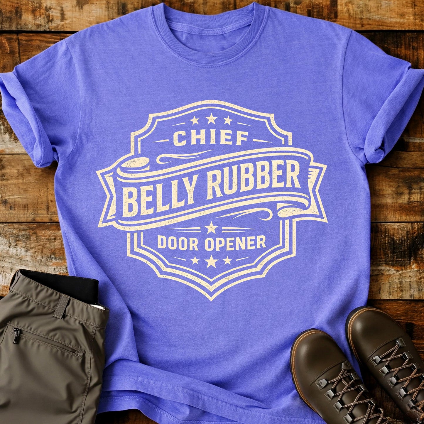 Chief Belly Rubber Badge T-Shirt