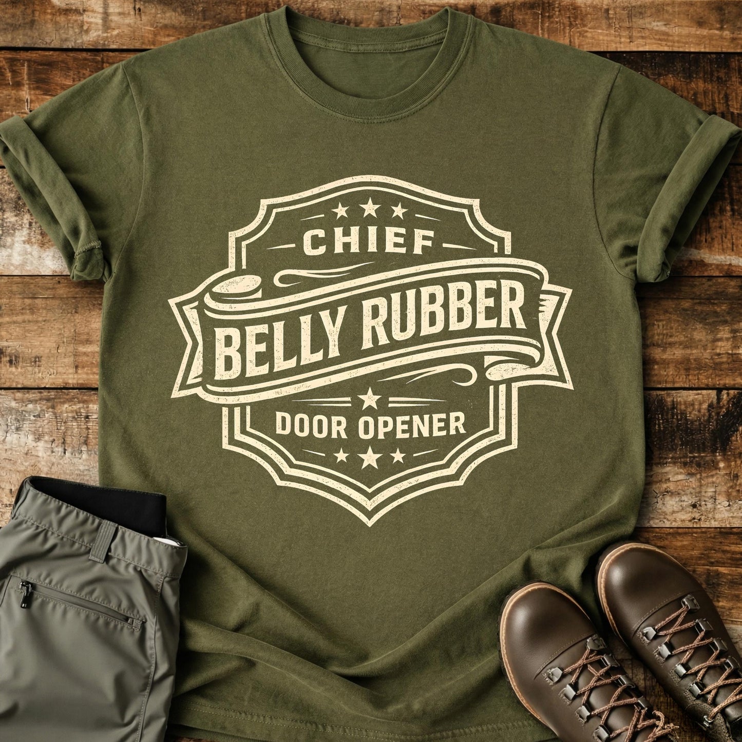 Chief Belly Rubber Badge T-Shirt
