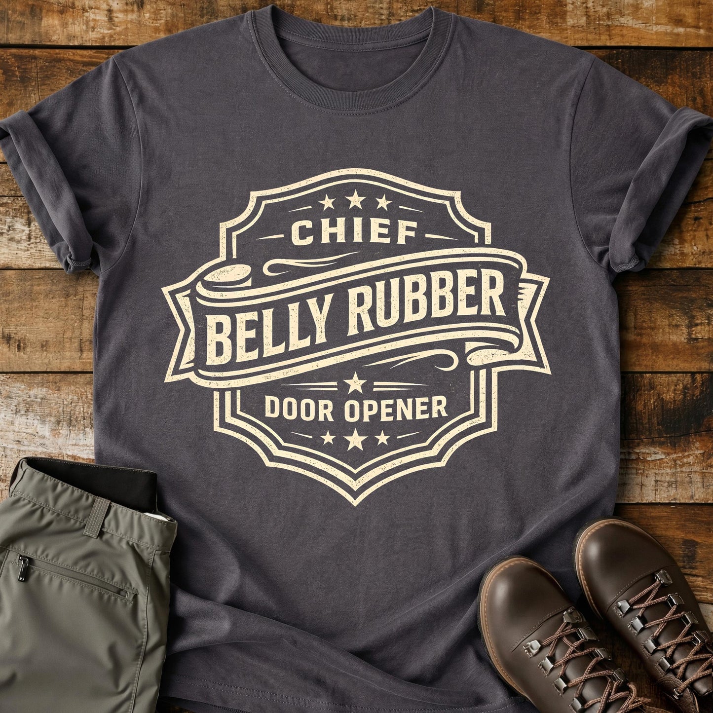 Chief Belly Rubber Badge T-Shirt