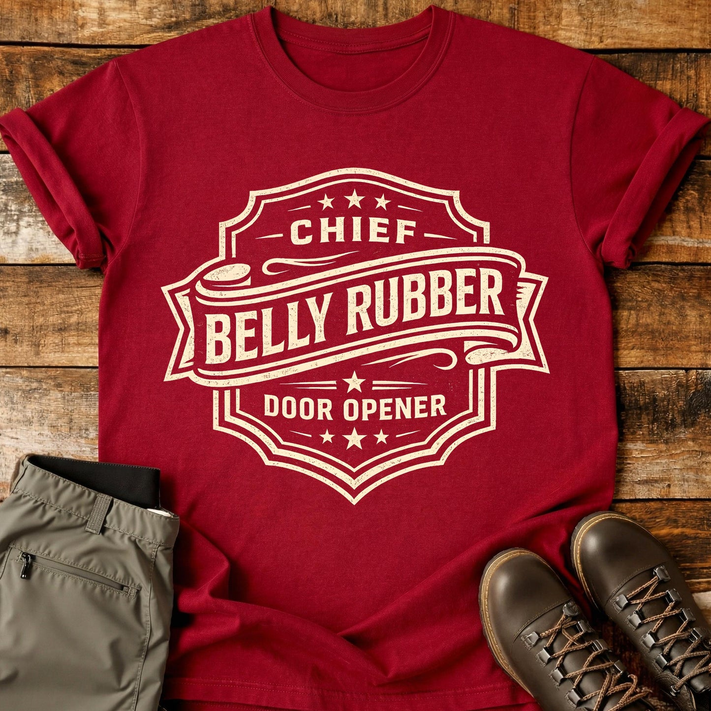 Chief Belly Rubber Badge T-Shirt