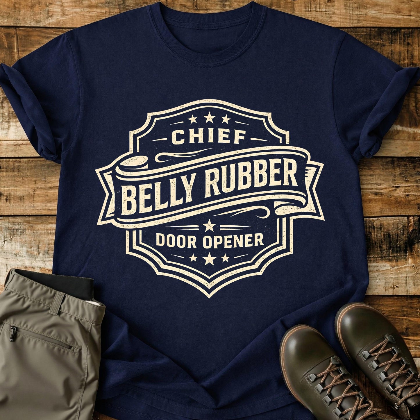 Chief Belly Rubber Badge T-Shirt
