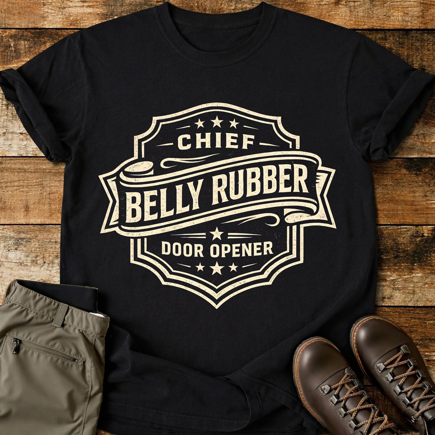 Chief Belly Rubber Badge T-Shirt