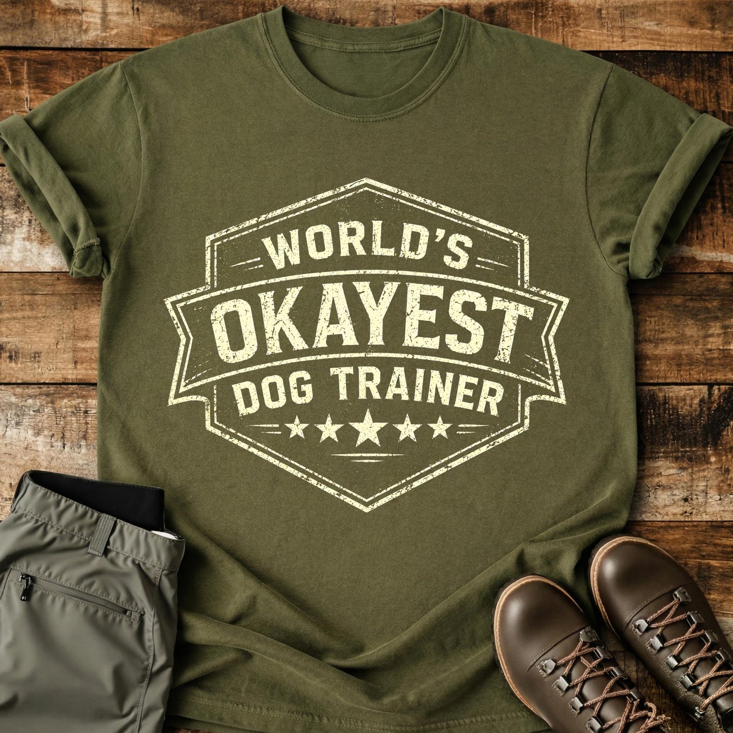 Worlds Okayest Trainer T-Shirt