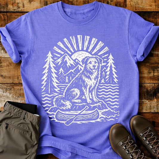 Dog Sun Boat T-Shirt