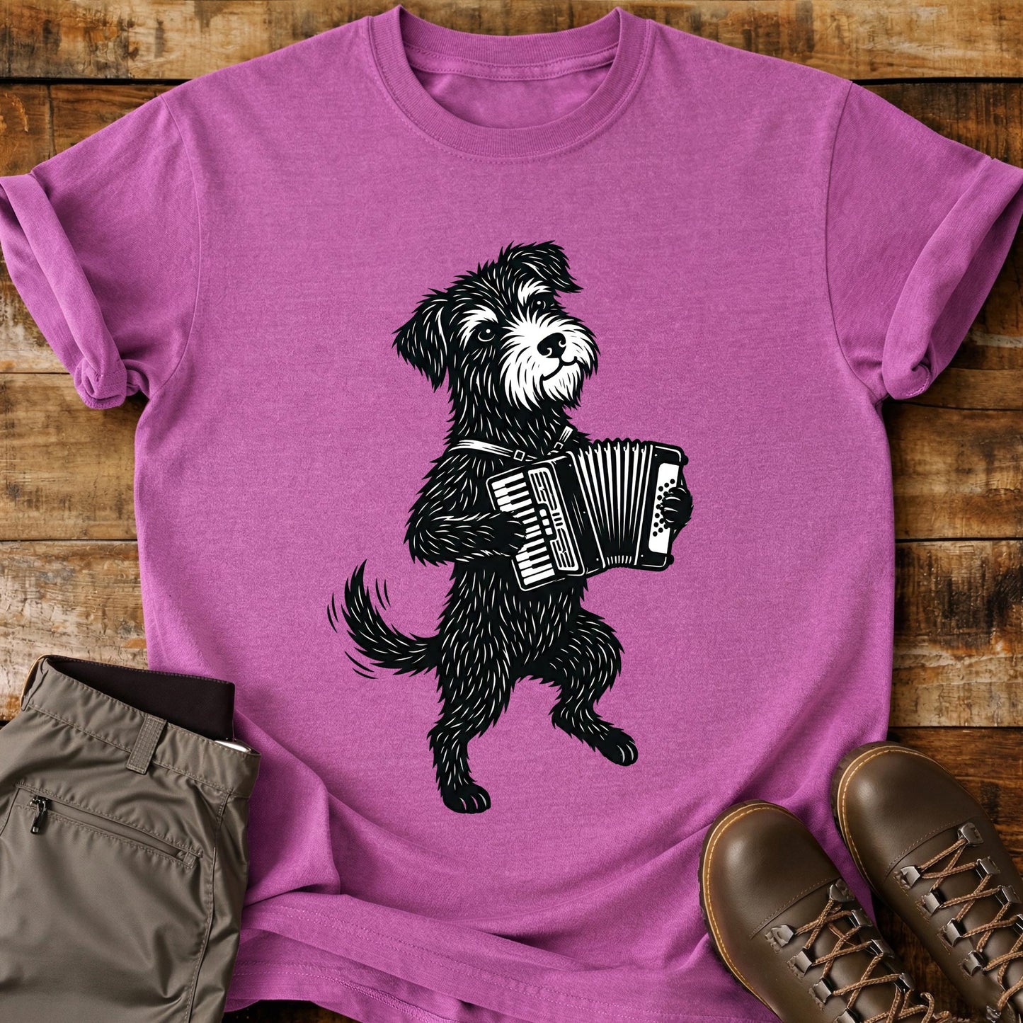 Accordian Dog T-Shirt