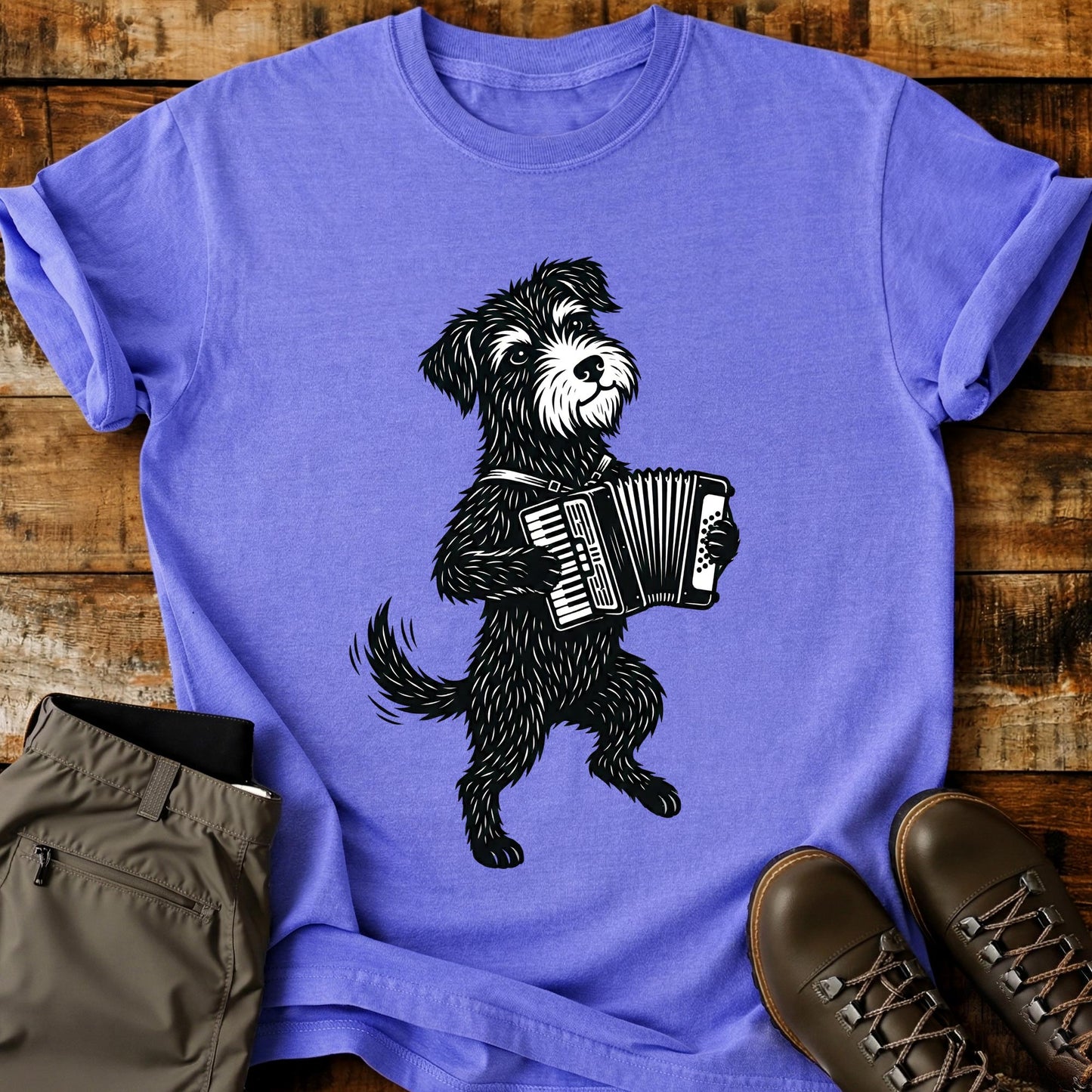 Accordian Dog T-Shirt