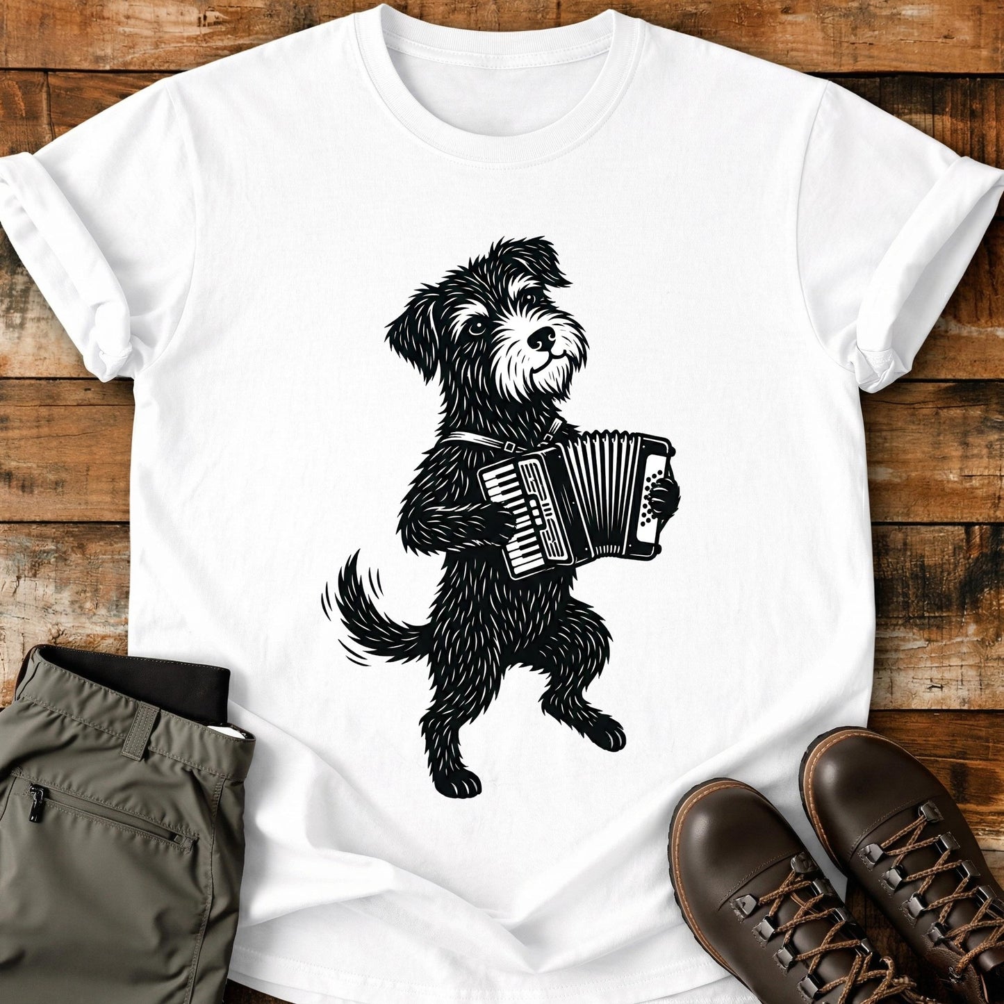 Accordian Dog T-Shirt