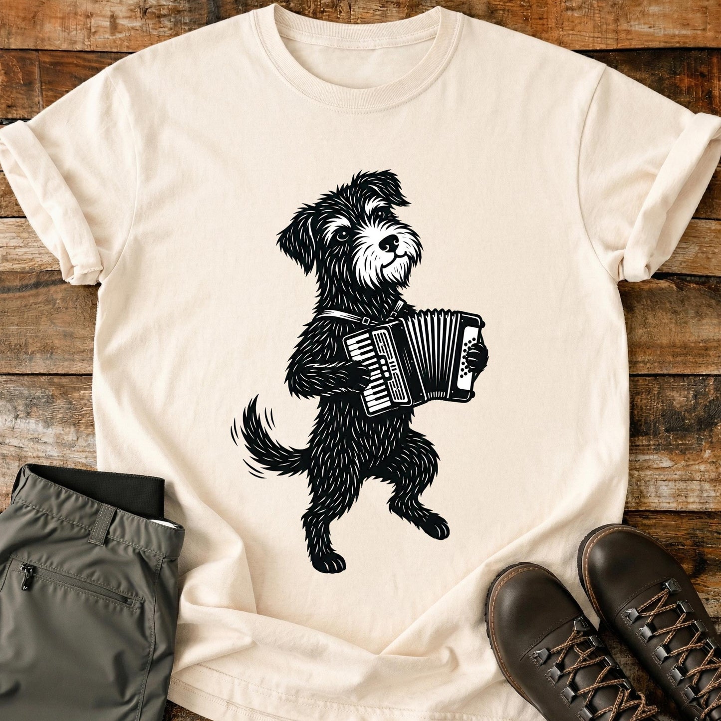 Accordian Dog T-Shirt