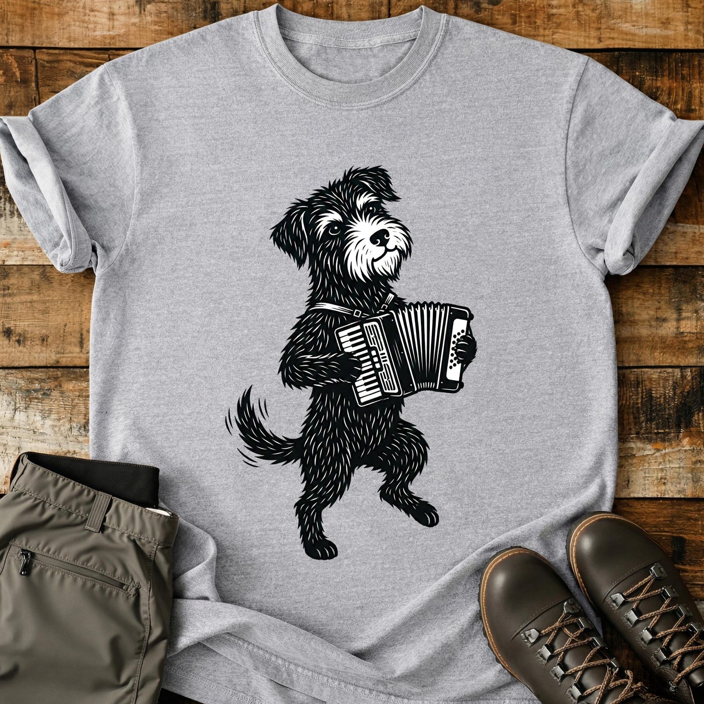 Accordian Dog T-Shirt