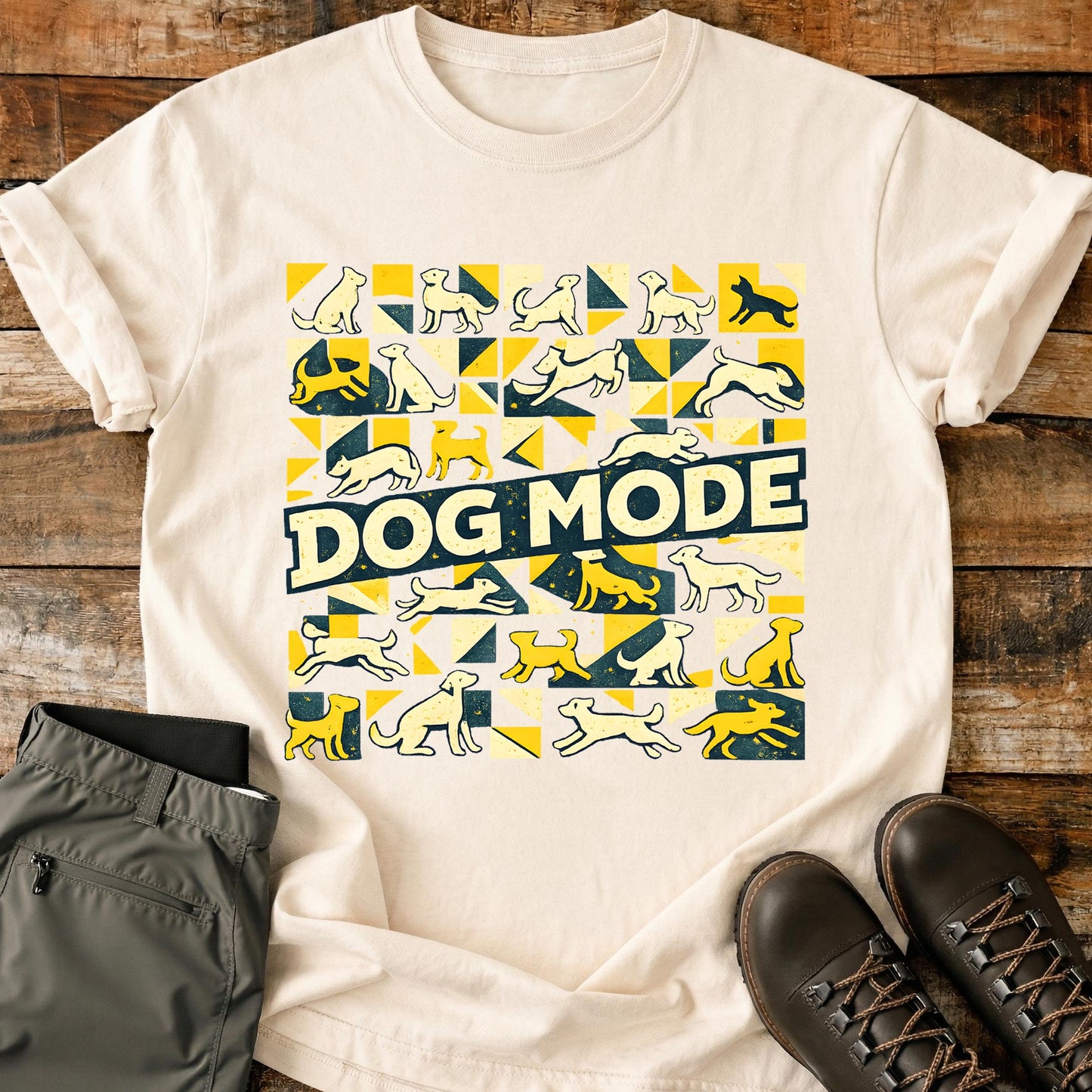 Dog Mode Pattern T-Shirt