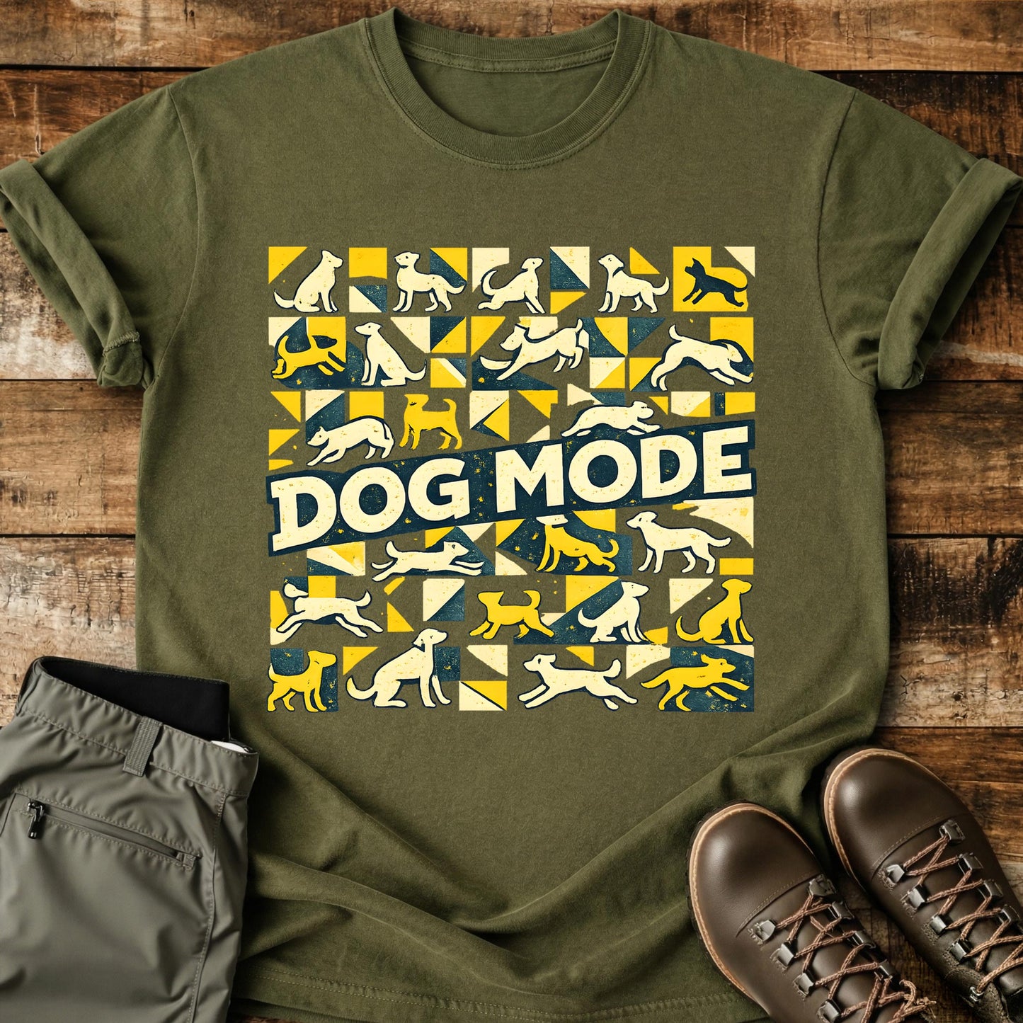Dog Mode Pattern T-Shirt