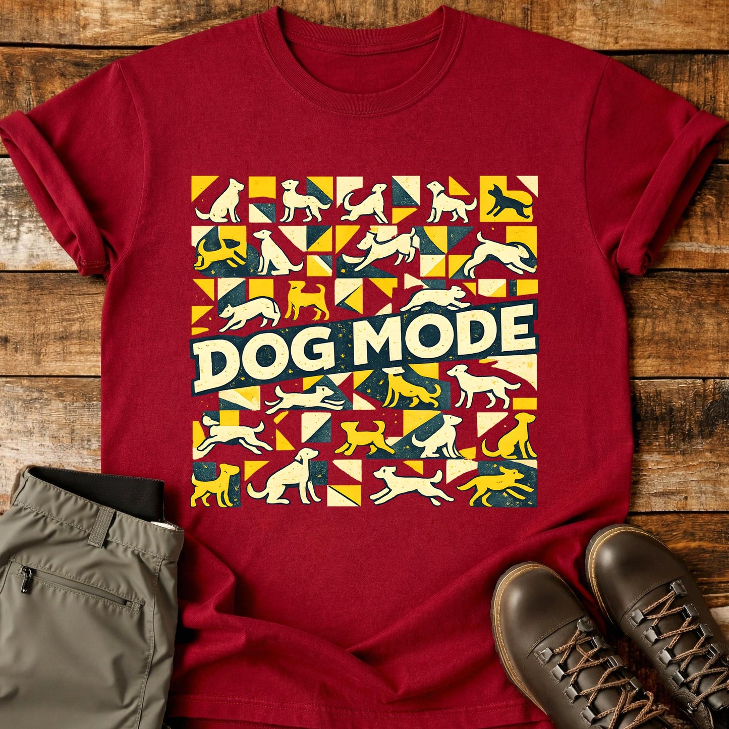 Dog Mode Pattern T-Shirt