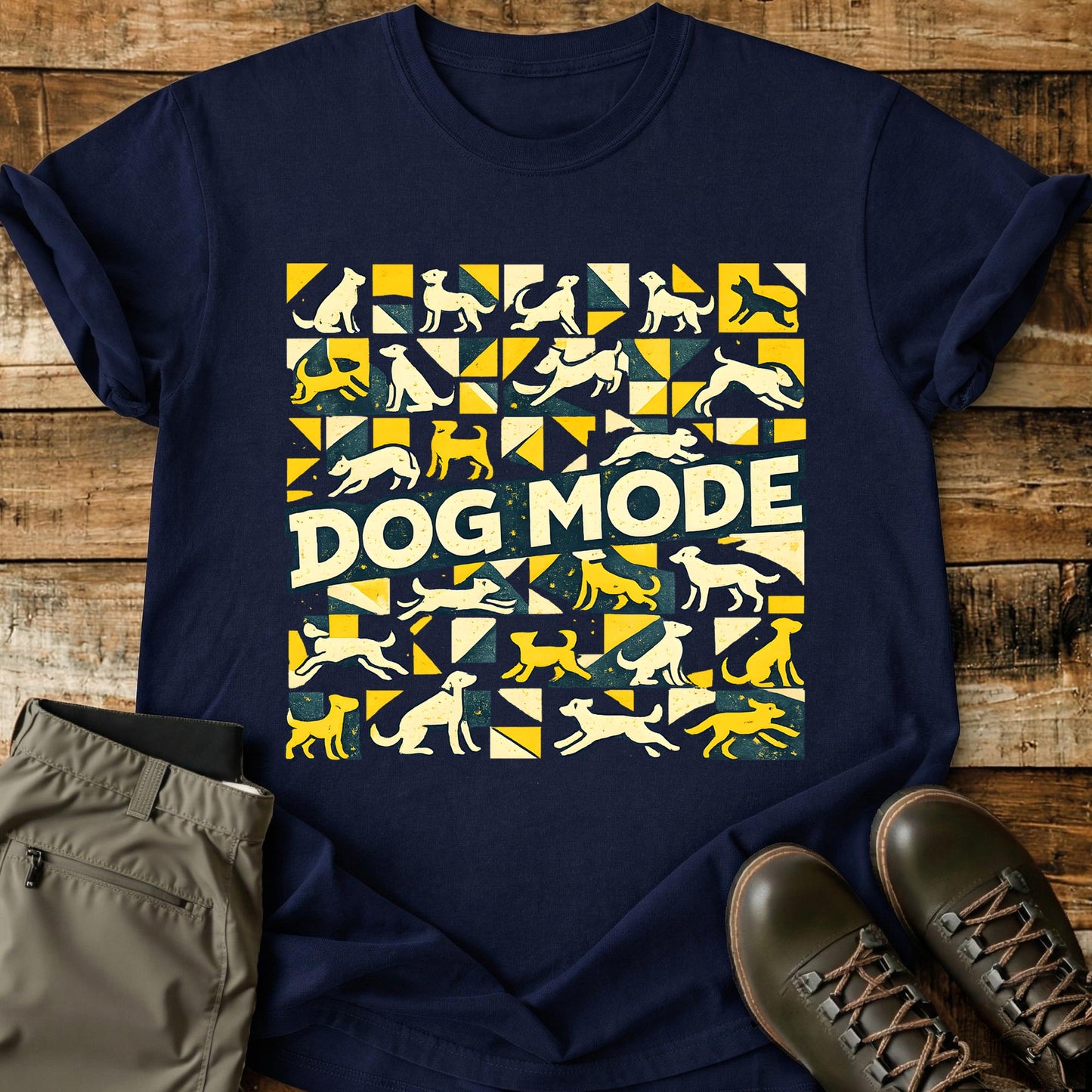 Dog Mode Pattern T-Shirt