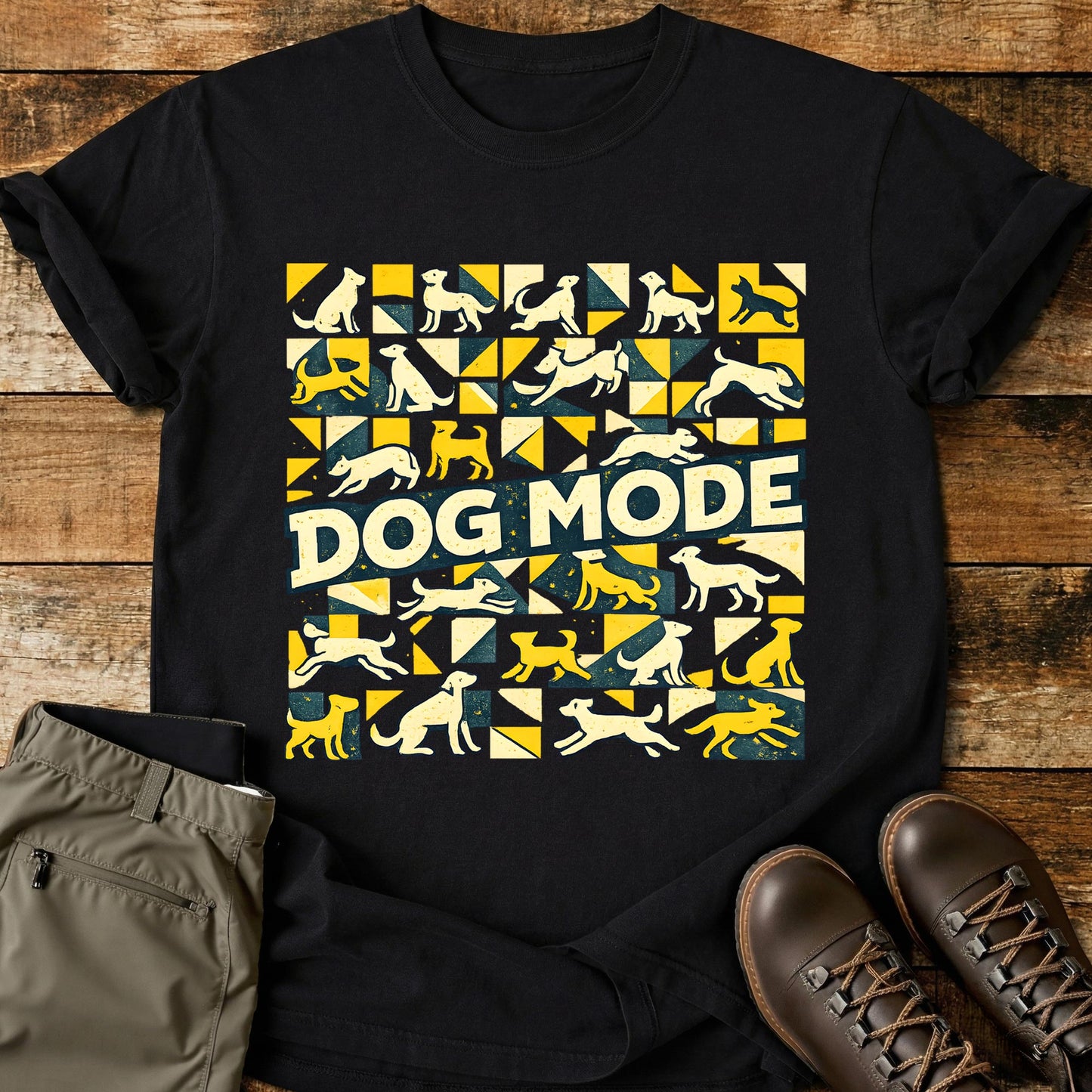 Dog Mode Pattern T-Shirt
