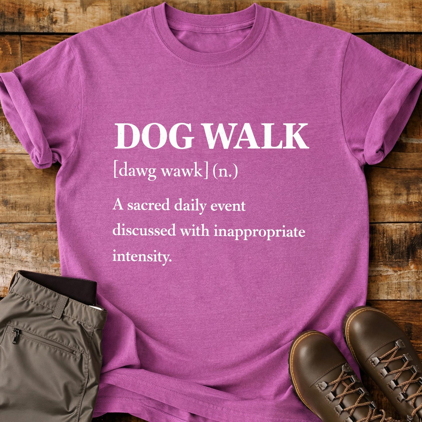 Dog Walk Definition T-Shirt