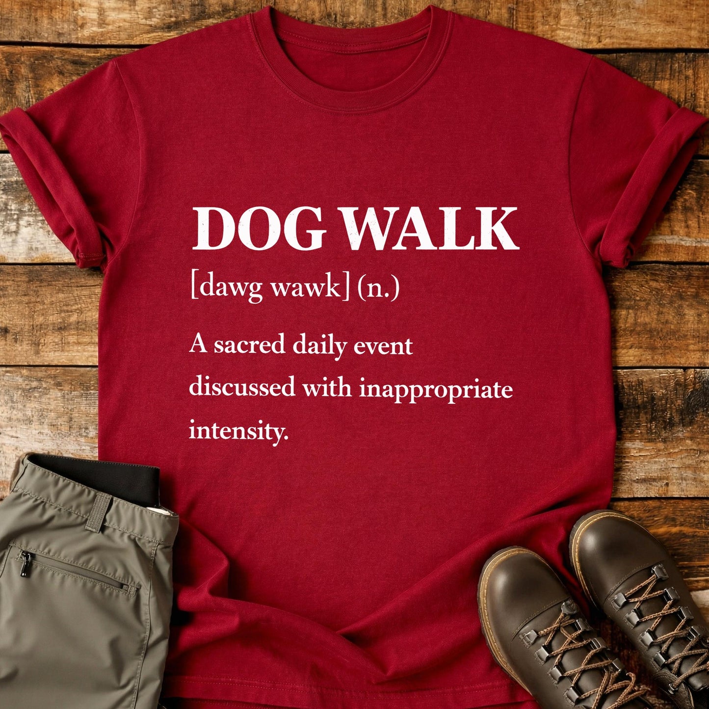 Dog Walk Definition T-Shirt