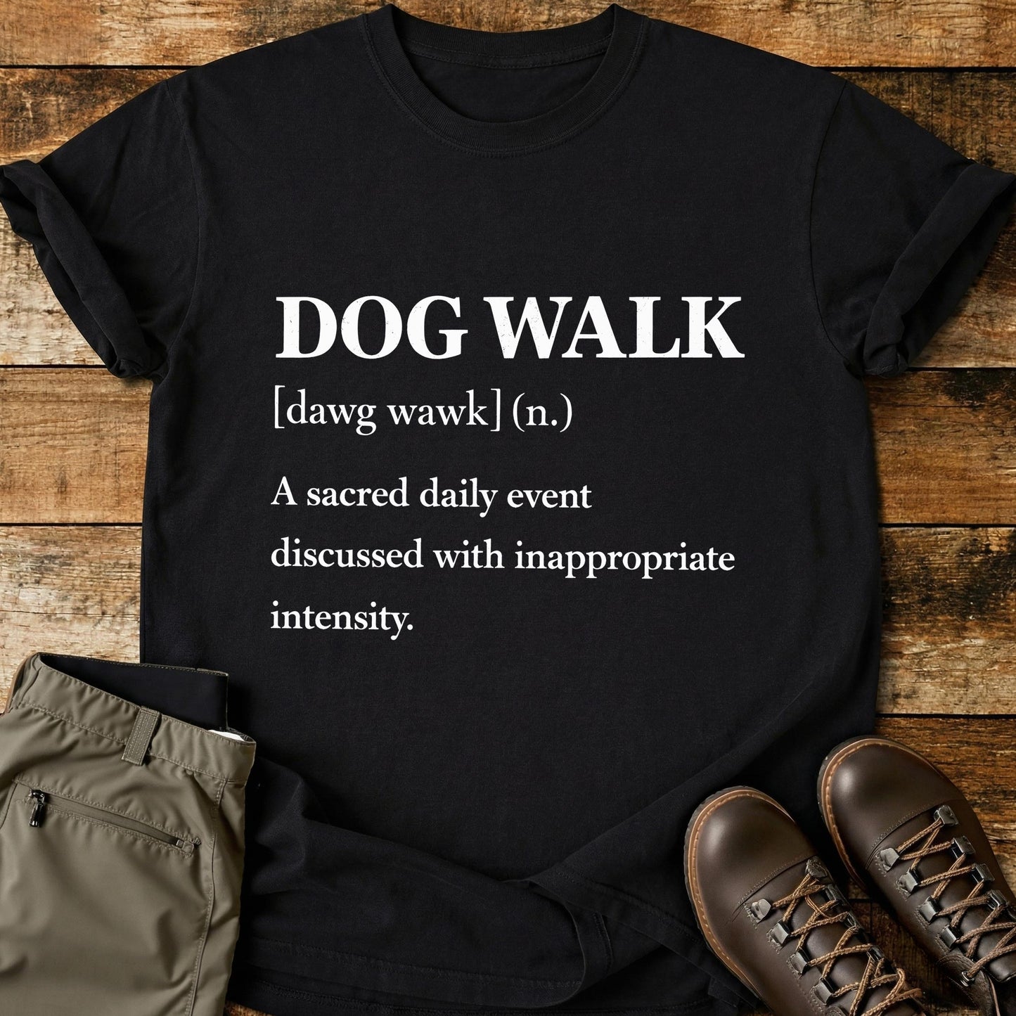 Dog Walk Definition T-Shirt