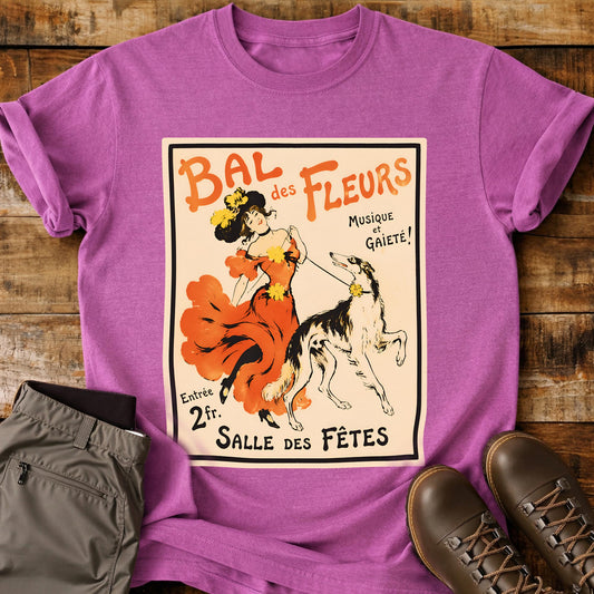 French Dog Poster Vanilla T-Shirt